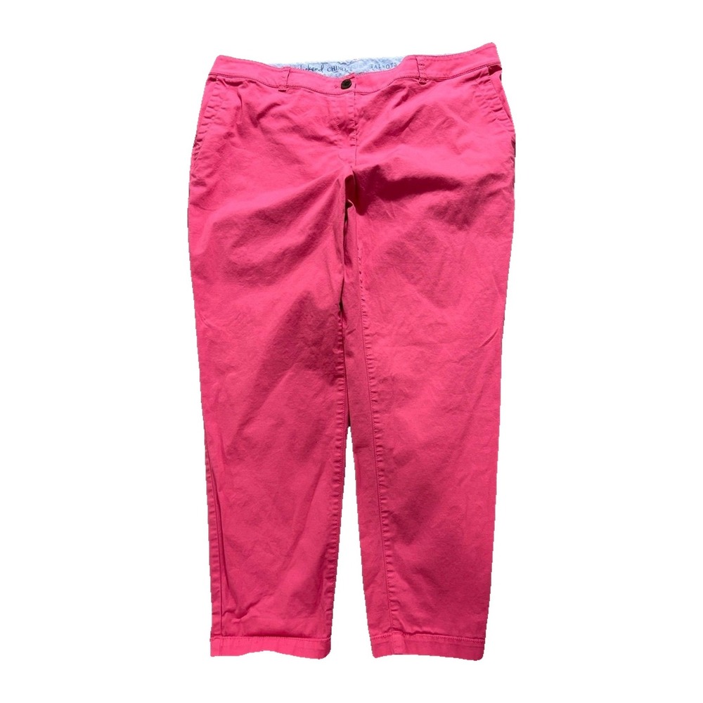Talbots 16W Pink The Weekend Chino Pants Womens Preppy Casual